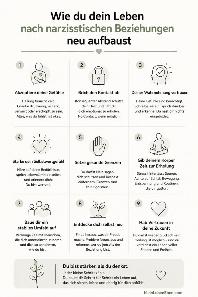 Dein Leben nach einer narzisstischen Beziehung wieder aufbauen