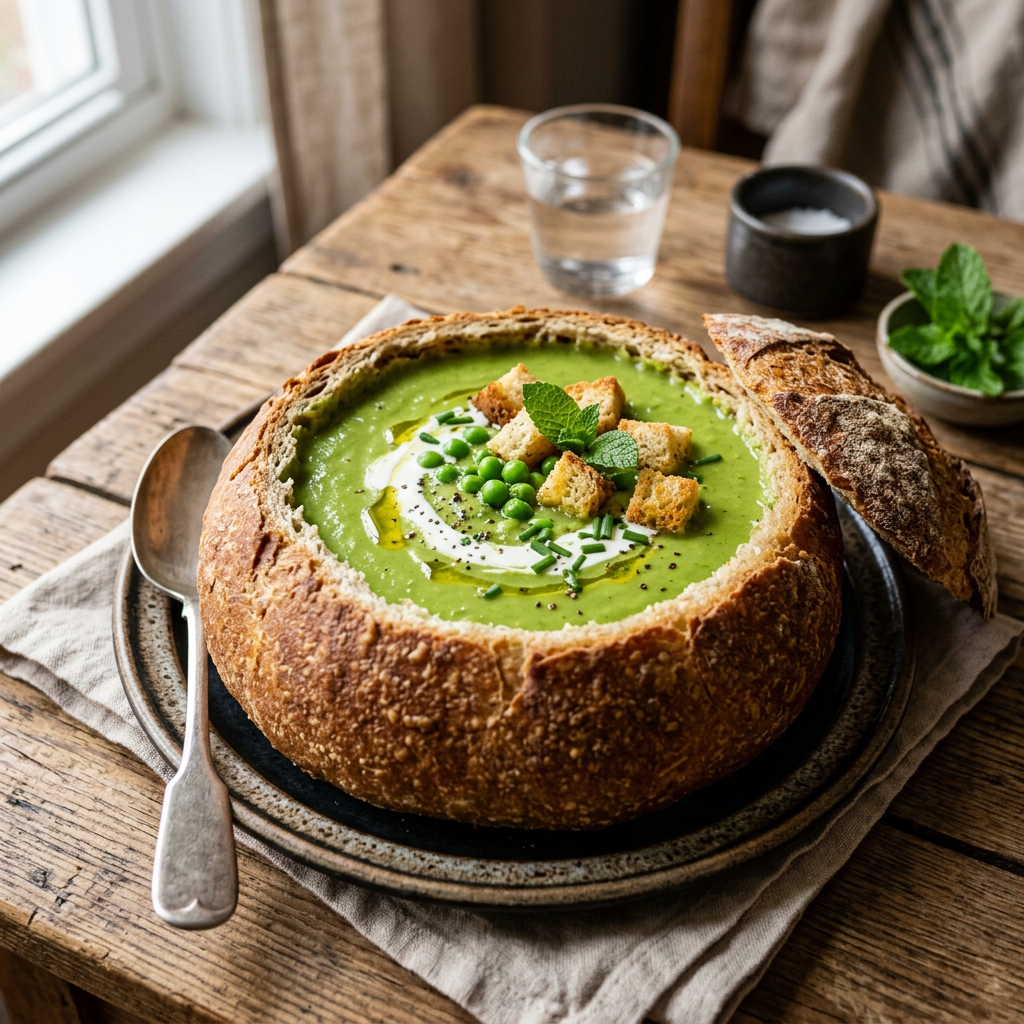 Erbsen-Cremesuppe: Gesundes Essen einfach&nbsp;gemacht