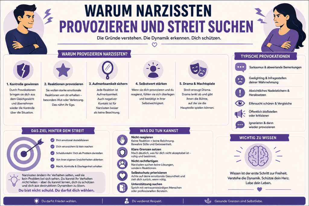 Warum Narzissten provozieren und Streit suchen